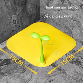 SET 4 Nắp Đậy Cống Thoát Nước Bằng Silicon Chống Mùi Hôi Sáng Tạo Cho Sàn Nhà Tắm (hàng tốt)