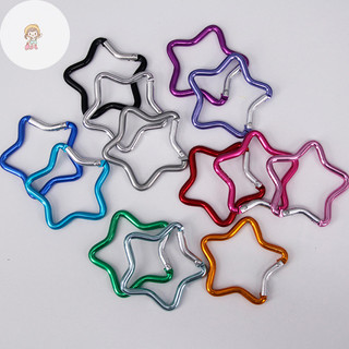 Twe Hợp Kim Nhôm Ngoài Trời Hình Ngôi Sao Khóa Lò Xo Carabiner Kẹp Móc Khóa Cho Ba Lô Cắm Trại Đi Bộ Đường Dài Du Lịch VN