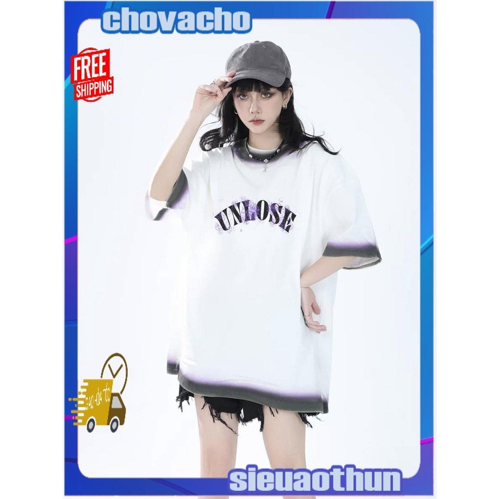 Áo thun Stee Cổ tròn SPAINT UNLOSE ICVCVNI Unisex
