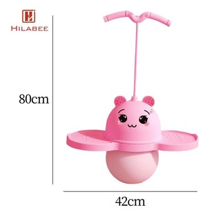 Hilabee Đồ chơi nhảy có tay cầm kèm bơm, bảng nhảy, gậy nhảy cho trẻ em, thể dục