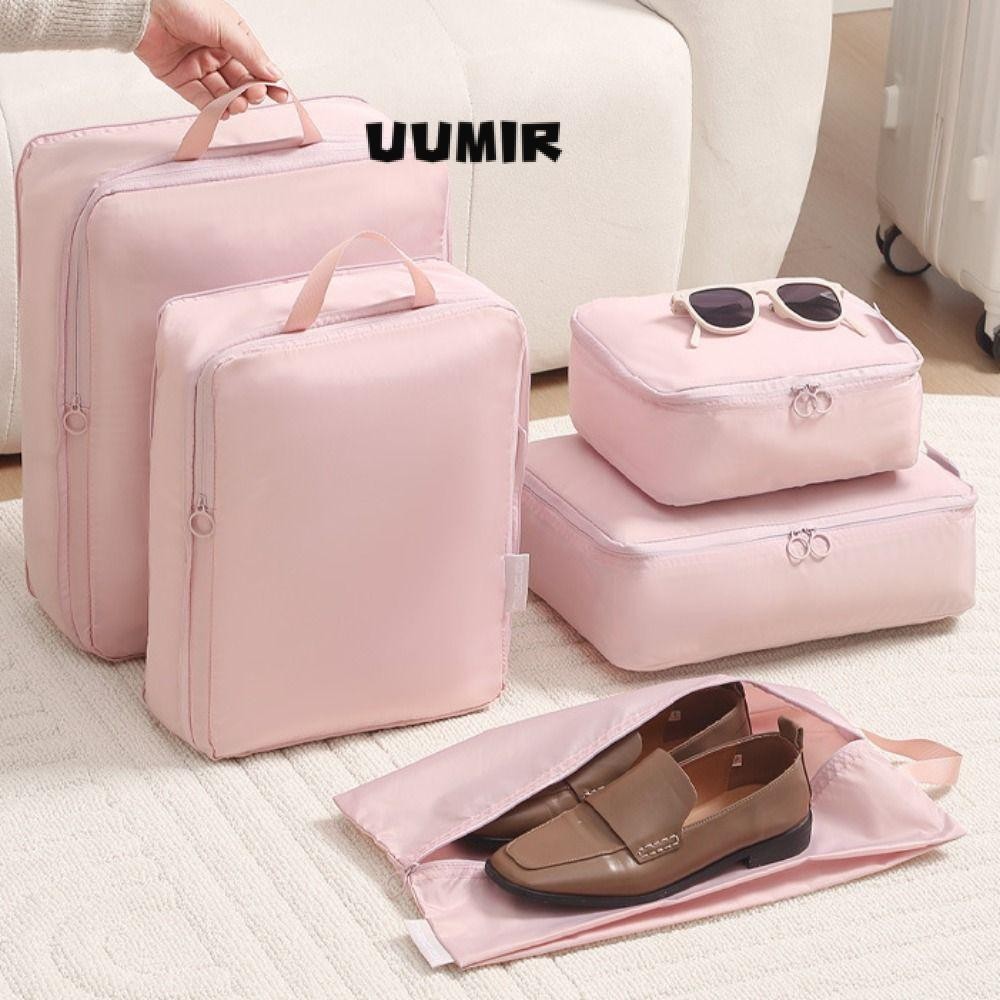 UUMIR Túi sắp xếp hành lý, Túi lưu trữ du lịch nhiều màu dung tích lớn, nén quần áo chống bẩn đa năng di động Túi nén du lịch Bussness Chuyến đi