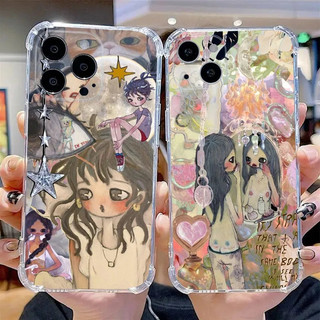TK-1 Aya Takano Họa Sĩ Nhật Bản Ốp Lưng Điện Thoại iPhone 17,15,14,13,12,11 Plus, Pro, Max, XR, XS, X, 7,8 Plus, SE, Mini Trong Suốt
