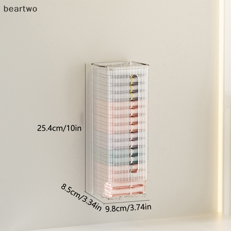 < Beartwo > Hộp sắp xếp lưu trữ cho quần lót và tất, Hộp đựng đồ treo tường, Hộp đựng túi nhựa đựng rác nhà bếp Đẹp