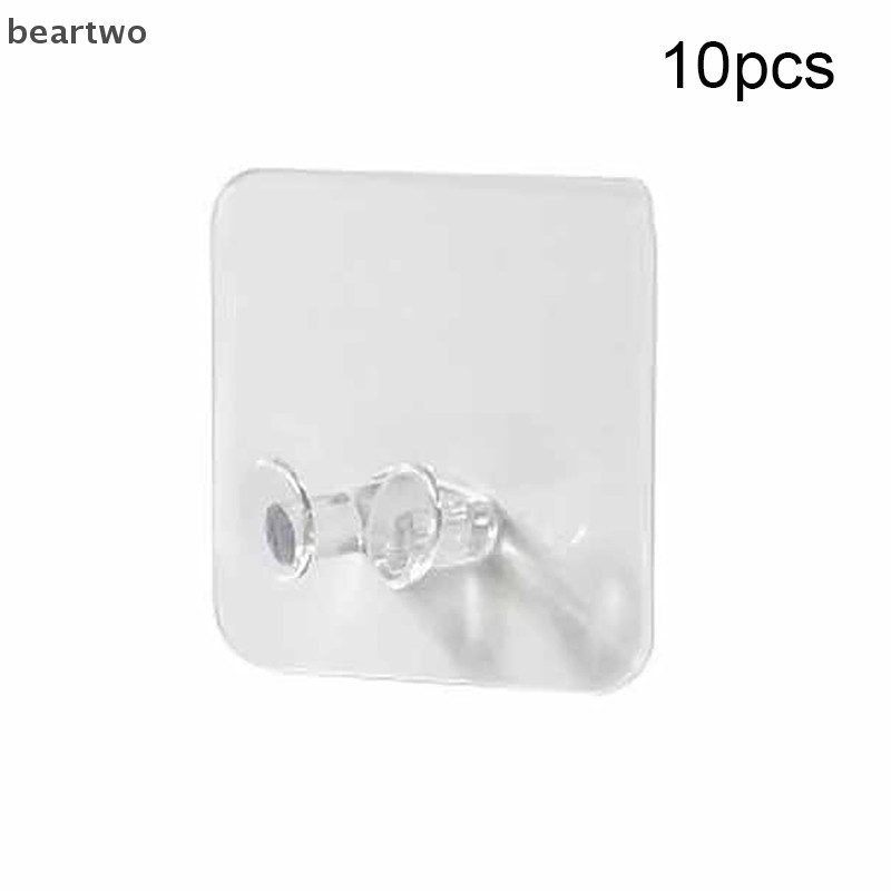 < Beartwo > 10 Chiếc Móc Bảo Quản Treo Tường Không Đục Lỗ Cắm Điện Ổ Cắm Giá Đỡ Bếp Trộm Móc Treo Tường Phòng Tắm Đẹp