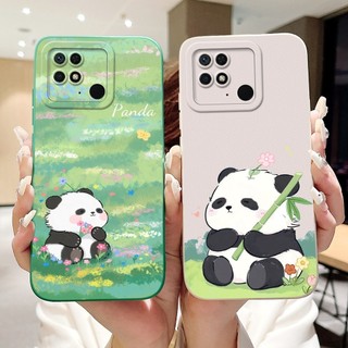 Ốp bảo vệ ống kính Xiaomi Redmi 10C 10A 10 (Ấn Độ) Redmi10C Redmi10A Vỏ điện thoại TPU silicon mềm hoạt hình thỏ gấu trúc dễ thương
