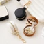 Hộp đựng trang sức Mini YICA, có móc treo túi du lịch, vòng cổ di động trưng bày hộp đóng gói vòng PU tròn ngoài trời