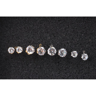 Tự Làm Chất Liệu Trang Sức Mạ Đồng 18K Màu Vàng Thật Giữ Kẻ Sọc Zircon Không Gây Dị Ứng Bông Tai Bông Tai Bông Tai Phụ Kiện