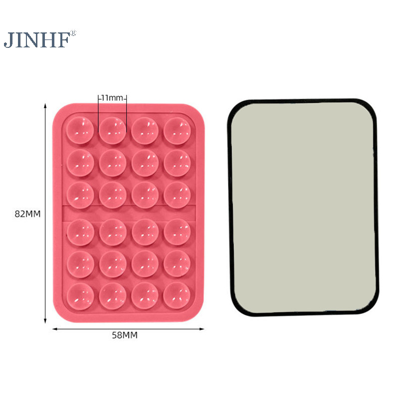 JINHF Mạnh Tay Cầm Giá Đỡ Điện Thoại Dính Silicon Hút Vỏ Điện Thoại Gắn Chống Trơn Trượt Tay Điện Thoại Di Động Cầm Chân Đế HOT