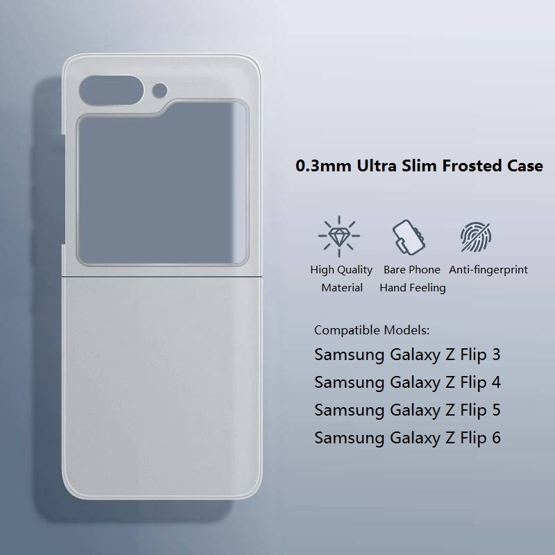 Ốp điện thoại mờ cứng có trọng lượng nhẹ siêu mỏng cho Samsung Z Flip 7 / 6 / 5 / 4 / 3 cho Samsung Z Flip 6 Flip 5 Flip 4
