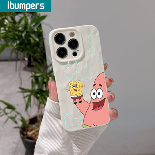 ibumpers Ốp lưng Iphone Cute Couple Spongebob Hoạ Tiết Ốp Điện Thoại nhám Mỏng Silicone Mềm Chống Sốc Chống Bẩn Cho Iphone 15 14 12 13 11 Pro Max IP 7 8 Plus Iphon X XS XR