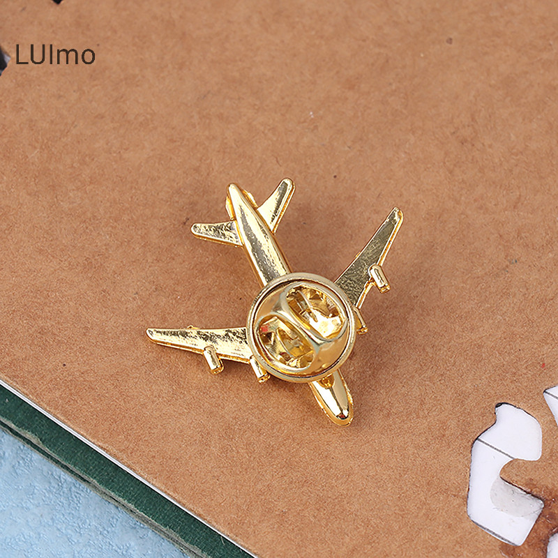 Luimo Kim Loại Máy Bay Thổ Cẩm Tự Làm Thời Trang Pin Hợp Kim Huy Hiệu Vintage Pin Khóa Huy Hiệu Khóa Phụ Kiện Trang Sức SBS