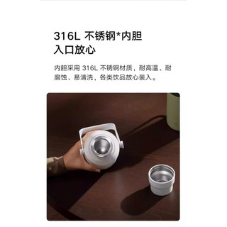 Xiaomi Mijia Big Belly Thermos Cup 1L Dung Tích Lớn Inox Cốc Nước Trà Nam Nữ Dây Đeo Ấm Siêu Tốc Nhiệt