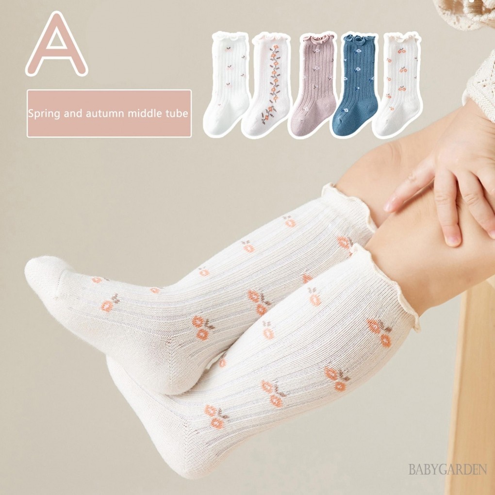 Baga-3 tuổi Bé Gái Xà lách Còng In hoa Tất Cao đến đầu gối