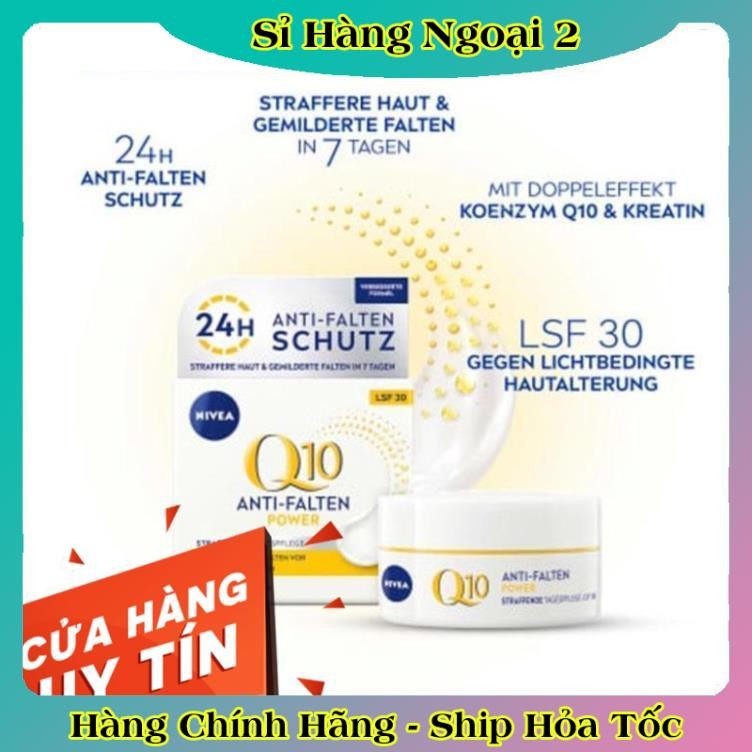 [auth] [Mẫu mới] Kem dưỡng da mặt Nivea Q10 của Đức giúp chống lão hóa,chống nhăn, sáng da - Nội địa Đức Đủ Bill [Hot]