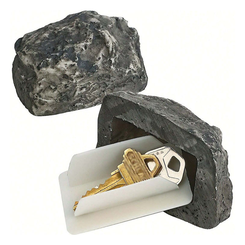 Key Hider Sân Ngoài Trời Ẩn Cửa Nhà Hộp Chìa Khóa Mô Phỏng Đồ Trang Trí Đá Nhỏ