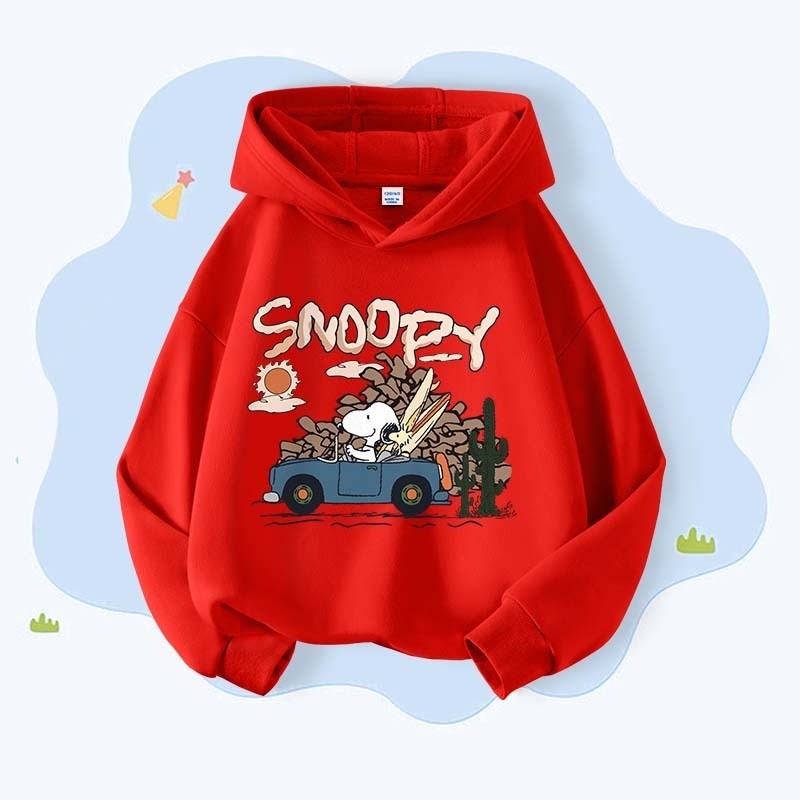 [100-160] Áo HOODIE THU/Đông mới cho trẻ em, Áo Hoodie bé trai, áo hoodie in hình snoopy