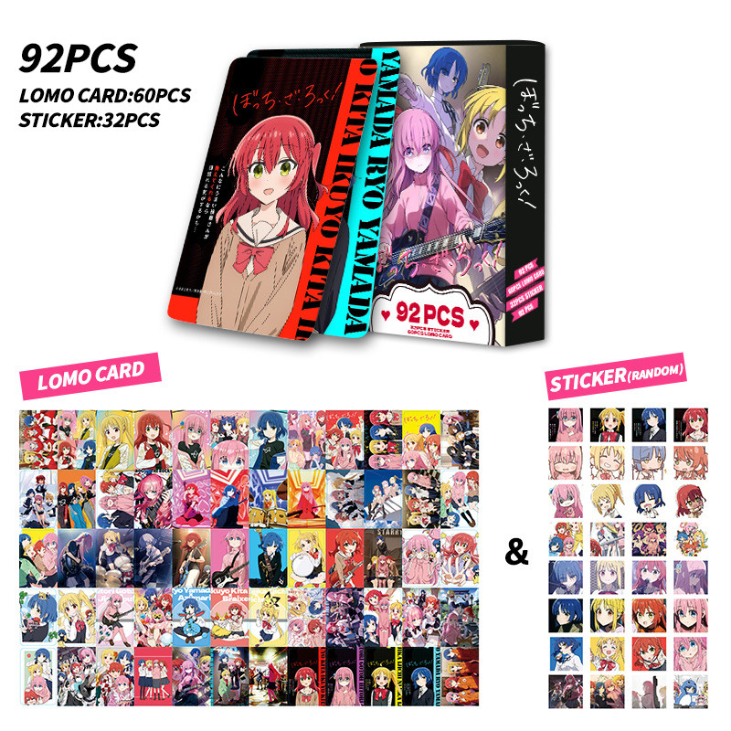 92 Cái / hộp Manga Manhwa Komi Không Thể Giao Tiếp SPY GIA ĐÌNH Lomo Cards BOCCHI THE ROCK! Nhật ký Apothecary Photocard Dán Mashle Magic và Cơ bắp Bưu thiếp hoạt hình