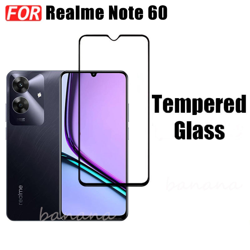 3 TRONG 1 Realme Note 60 Phim Kính Cường Lực Cho Realme Note 50 Full Cover Kính Bảo Vệ Màn Hình + Phim Ống Kính Máy Ảnh + Phim Mặt Sau