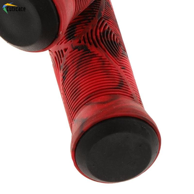 [Cuticate]1 Cặp Vỏ Bọc Tay Lái Xe Đạp MTB BMX Chống Trượt Màu Đen / Xanh Dương