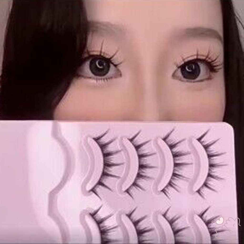 IOIIK Lông Mi Giả 5 Đôi Curl Dài DIY Lông Mi Nhẹ Ngọt Ngào Tự Ghép Lông Mi Nhân Tạo