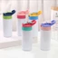 Bình Trẻ Em AMBU, Cốc Sippy Thẳng Thăng Hoa Đôi Bằng Thép Không Gỉ, Bình Nước 12oz Có Ống Hút Lật Top Sippy Chai