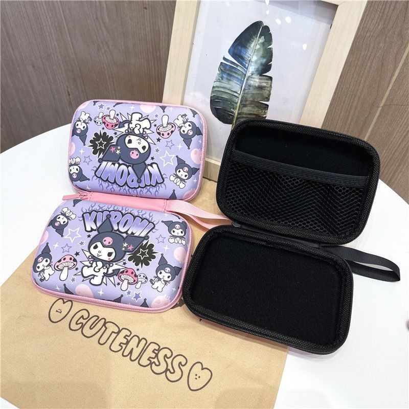 Túi lưu trữ kỹ thuật số du lịch Kirby dễ thương Bộ sạc cáp dữ liệu nguồn đa chức năng Túi đựng mỹ phẩm Gói di động tốt