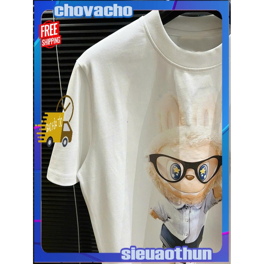 Áo thun Stee Cổ tròn LABUBU PIC 01 Localbrand ICVCVNI Unisex Menwear Cotton