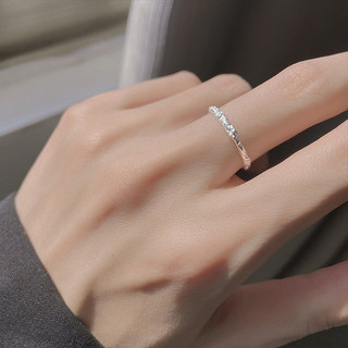 Nhẫn mở bạc S925 Quà tặng trang sức thời trang đơn giản
