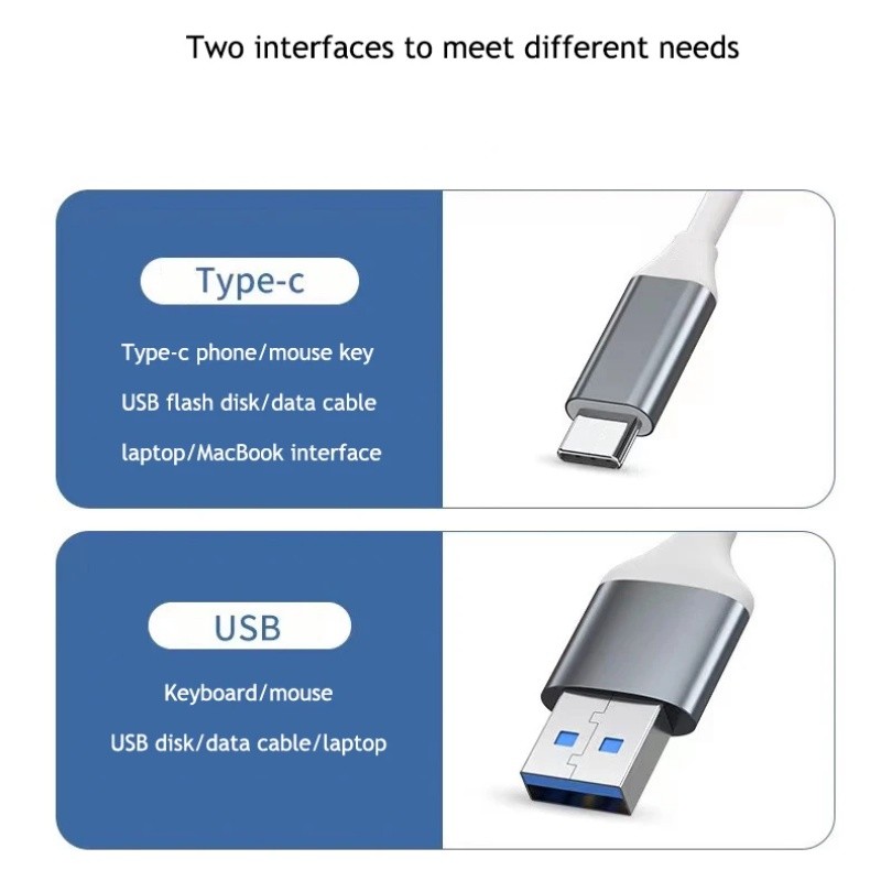 Hub USB Hub Dock Type C 3 trong 1 USB 3.0 4 Cổng Đa Bộ Chia Adapter OTG Cho USB 3.0 2.0 Cổng