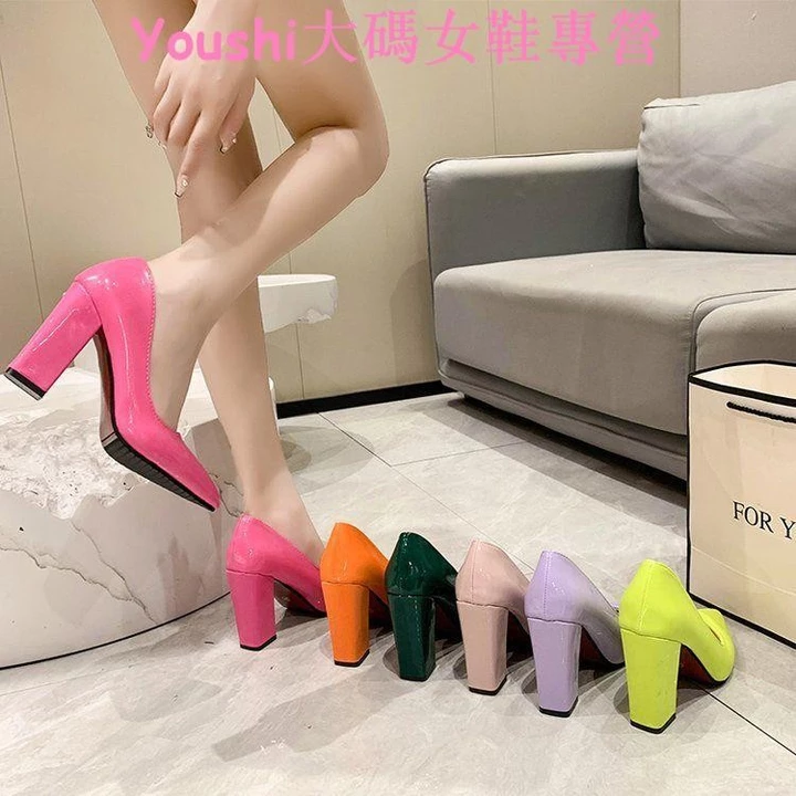 35-50 Giày Nữ Size Lớn 49 Giày Cao Gót Siêu Cổ Tích 48 Gót Dày 10cm Tính Khí Gợi Cảm Tăng Chiều Cao Giày 47 Giày Chuyên Nghiệp 46 Giày Nữ Thoải Mái Giày Ngủ Công Sở Chuyên Nghiệp YB6Q