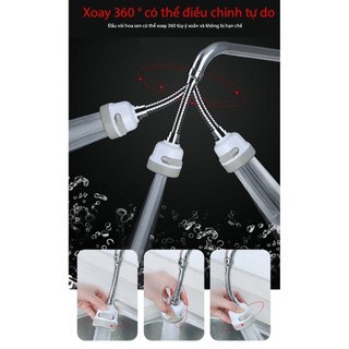 Đầu vòi nước tăng áp đa chế độ bồn rửa bát có dây nối 18cm xoay 360 độ giúp rửa sạch dễ dàng #A154