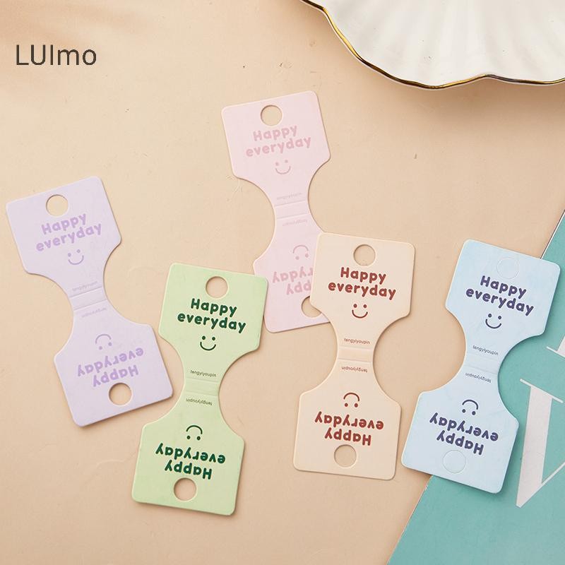 Luimo 50 Chiếc Màu Chữ Gấp Đóng Gói Tông Hiển Thị Thẻ Cho Handmade Vòng Cổ Mũ Băng Đô Quấn Tóc Trang Sức Hiển Thị Thẻ SBS