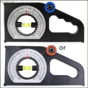 Yjcnelcr Đo độ dốc đa chức năng Declinometer Thước góc Thước đo độ nghiêng Dụng cụ đo độ nghiêng từ tính Slo