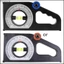 Yjcnelcr Đo độ dốc đa chức năng Declinometer Thước góc Thước đo độ nghiêng Dụng cụ đo độ nghiêng từ tính Slo