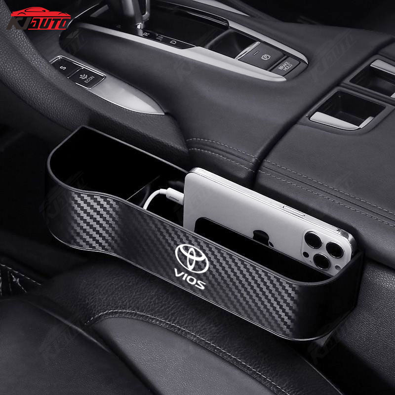 [Toyota Vios] Hộp đựng khoảng cách ghế ô tô Giá đỡ cốc Bảo quản điện thoại Khoảng cách chất độn chống rò rỉ