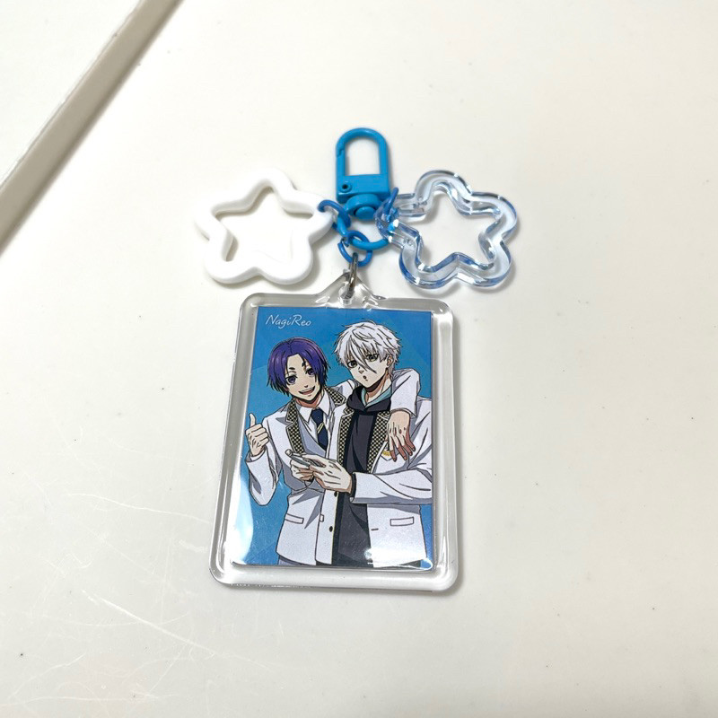 Móc khoá Blue Lock hai mặt in hình acrylic