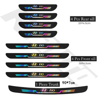 Mới Hyundai I10 Laser Xe Ngưỡng Miếng Dán Bảo Vệ Nhiều Màu Sắc Phản Quang Cửa Ô Tô Chống Trầy Xước Miếng Dán Cho I10 PA IA BA AC3 AI3 2019-UP N Line