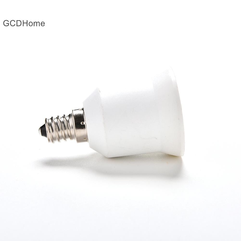 Bộ chuyển đổi bóng đèn Gcdhome 1x E12 sang E26 / E27 Chân đế đèn Ổ cắm màu trắng HOT