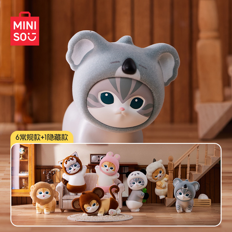 Hộp mù dự tiệc lông tơ dòng MINISO Mofusand 6-9cm