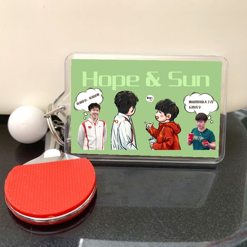 ✨Sản phẩm mới✨Satou cp Móc Khóa Sun Yingsha Wang Chuqin Đến Hình Tự Làm Quà Tặng Mặt Dây Chuyền Nhỏ Bóng Bàn Schoolbag Mặt Dây Chuyền✨Sự kiện✨