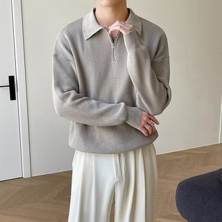 Áo sơ mi POLO nam GKSSS, phong cách Nhật Bản, áo len đáy đơn giản, giản dị