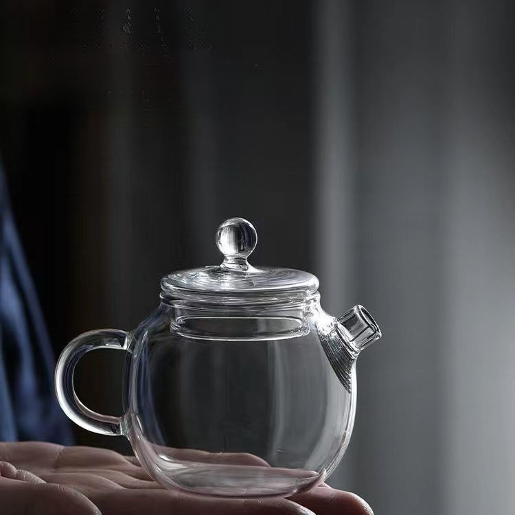 Ấm trà nhỏ thủy tinh Borosilicate cao chịu nhiệt độ cao 150ml