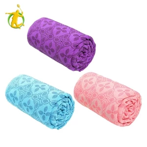 Khăn tập yoga chống trượt microfiber, dùng cho thể thao tại nhà và du lịch, phù hợp pilates