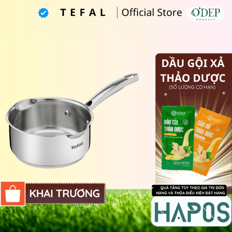 Nồi/ quánh Inox đáy từ Tefal Duetto Plus cao cấp (16cm/18cm/20cm/22cm ...