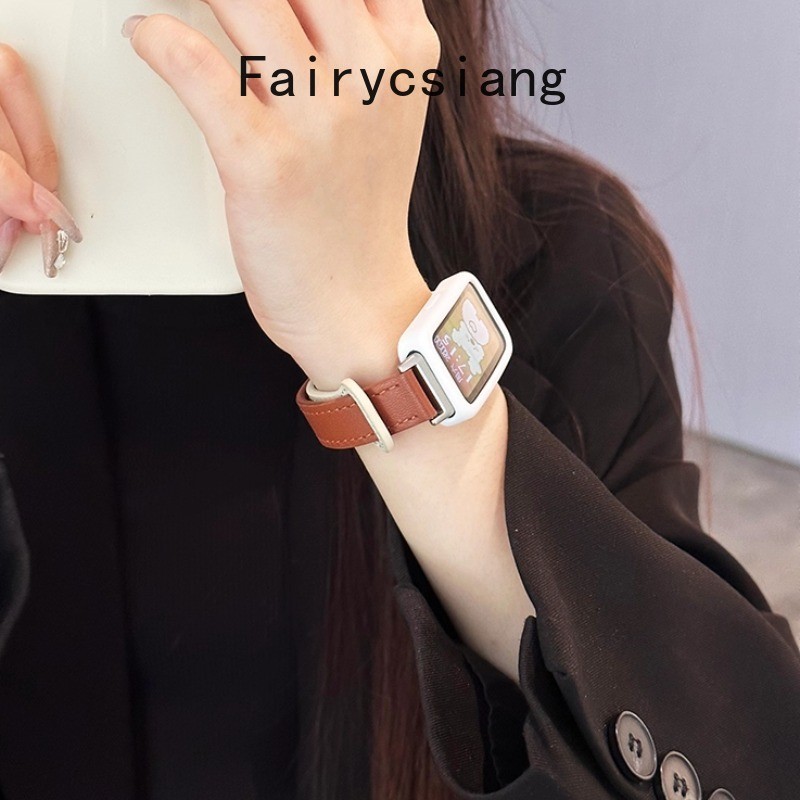 Dây Đeo Da Cho Huawei Band Fit 4 Pro 3 2 Vòng Tay Thay Thế Cho Huawei Band 11Pro 10 9 8 6 7 Dây Đồng Hồ Chó