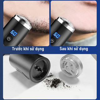Máy Cạo Râu Mini Đa Năng, Cạo Ướt/Khô Tiện Lợi, Màn Hình LED Thông Minh , chống nước, Sạc USB Type-C