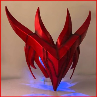 G13 LOL Liên Minh Huyền Thoại The Unforgotten Yone Cosplay Mặt nạ Đỏ Trắng Đen Ánh Sáng Mặt nạ Đảng Cosplay Đạo Cụ G13
