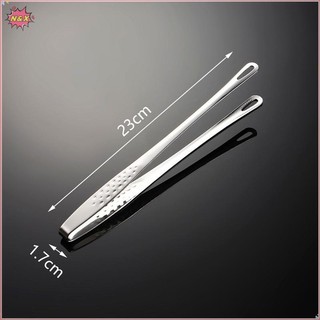 N & X 1 Kẹp Thực Phẩm Inox Tay Cầm Dài Chống Trơn Trượt Thịt Nướng Lưỡi Bít Tết Dụng Cụ Nấu Ăn Nhà Bếp Phụ Kiện Nhà Bếp.