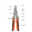 Kìm tuốt dây điện đa năng 12 trong 1, có thể gấp gọn bỏ tủi, thép Chrome vanadi mạnh mẽ và bền bỉ-TOOLIX