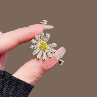 MAUROPOLI [Sẵn Sàng] Kẹp Hoa Cúc Kim Cương Giả Sang Trọng Ánh Sáng Cao Cấp Nữ Đầu Lưng Thời Trang Kẹp Tóc Nửa Tie Phong Cách Mới Đầu Kẹp Tóc Phù Hợp